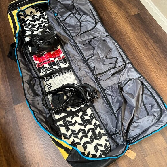 Padded Yellow Snowboard Bag - Picture 4 of 10